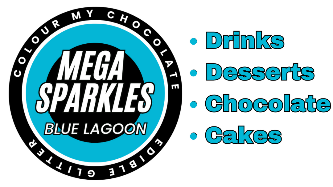 BLUE LAGOON Mega Sparkles 50ml - Edible & Drinkable Glitter