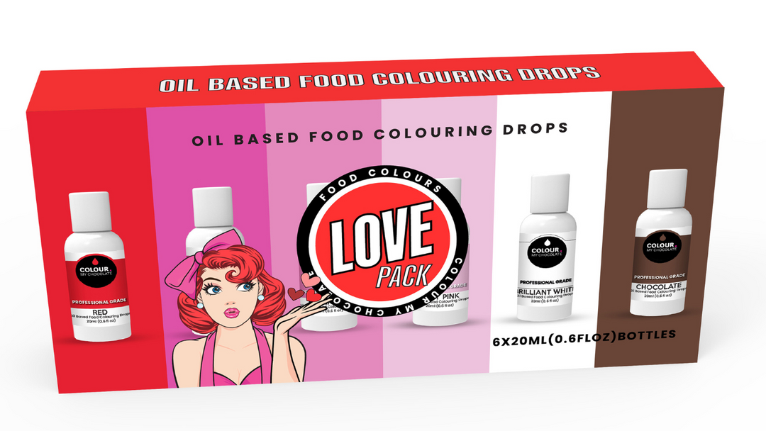 LOVE PACK Oil Based Food Colouring Drops