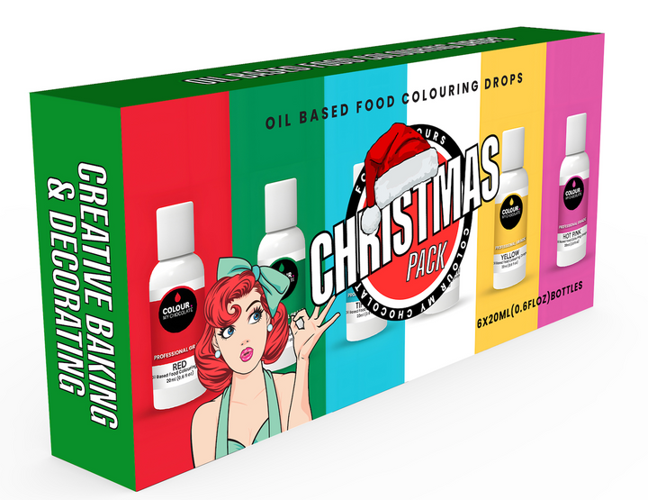 CHRISTMAS PACK Oil Based Food Colouring Drops