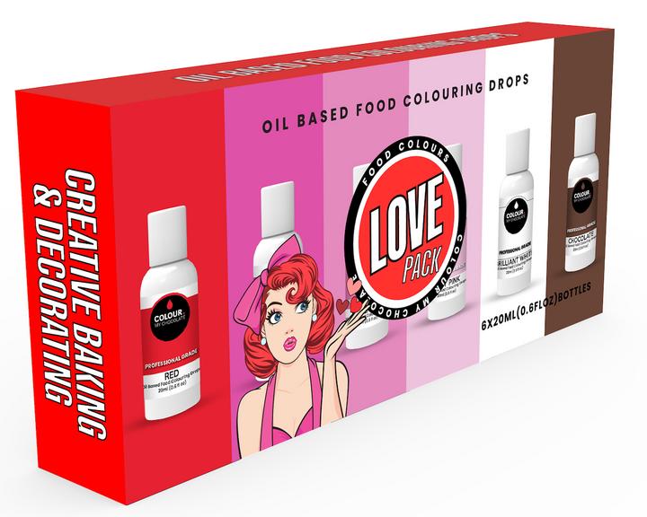 LOVE PACK Oil Based Food Colouring Drops