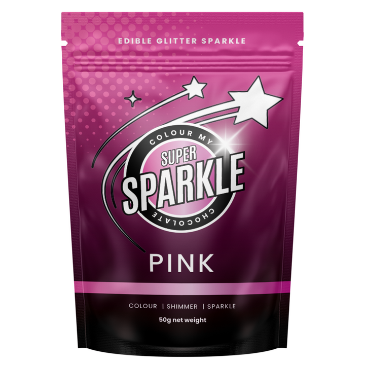 edible glitter super sparkle pink
