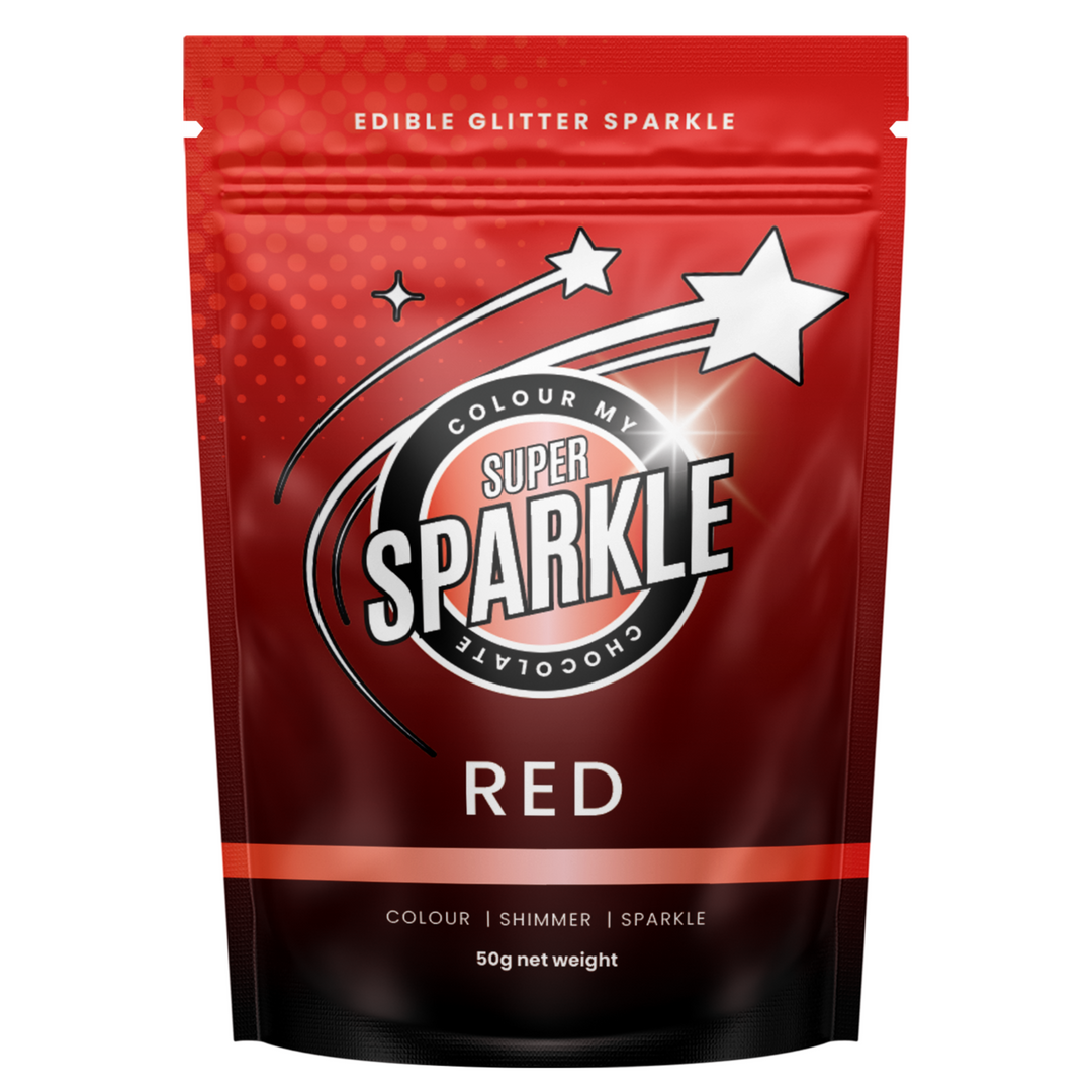 edible glitter super sparkle red